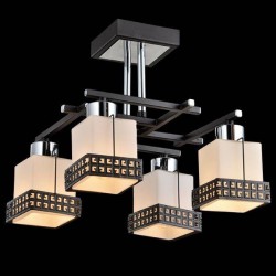 Люстра Eurosvet 70019/4 хром/венге