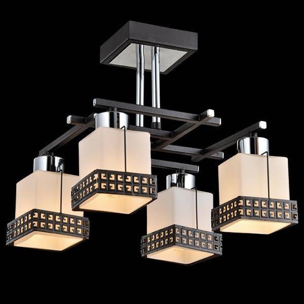 Люстра Eurosvet 70019/4 хром/венге