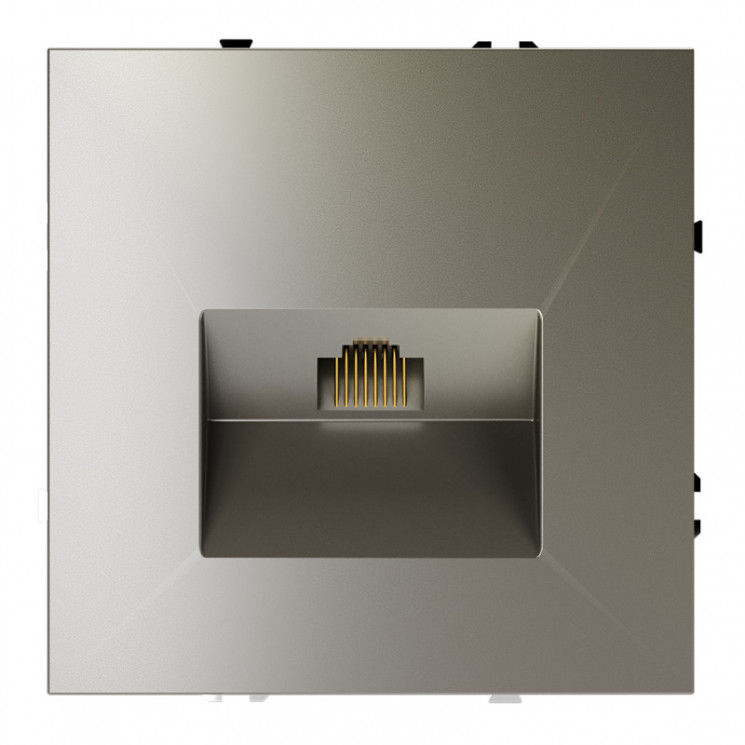 Розетка компьютерная VOLTUM VLS060104 шелк