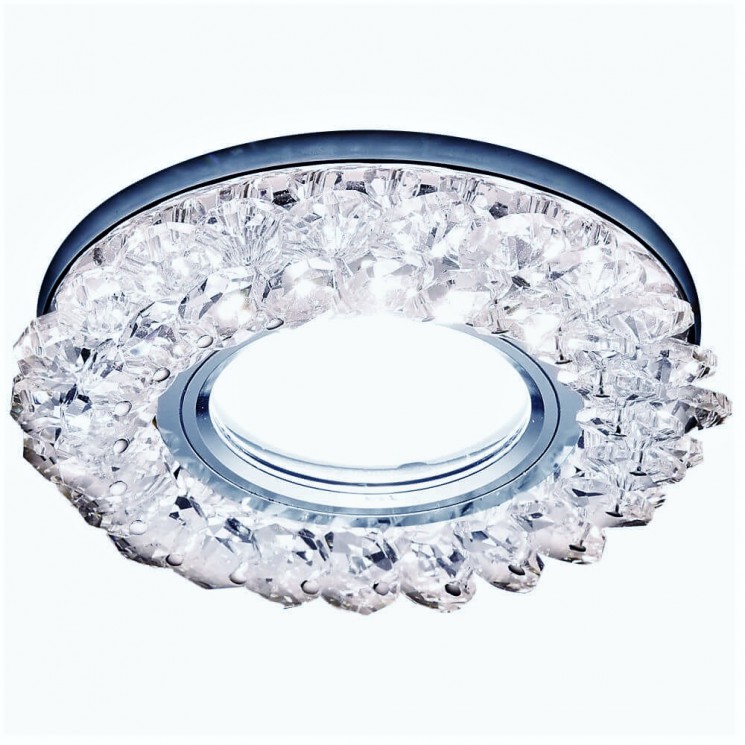 Встраиваемый светильник Ambrella Light S701 CL/CH/WW хром/прозрачный MR16+3W(LED WARM)