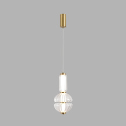 Подвес Lumion 8325/28L LEDIO LED 13W 4000K 220V TAISHA бронза/прозрачный, металл/стекло