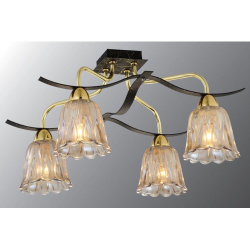 Люстра Максисвет Еврокаркасы 9068/4 GL+BK(Ск)