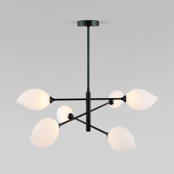 Подвесной светильник с акриловыми плафонами Eurosvet 30189/6 черный Sinki