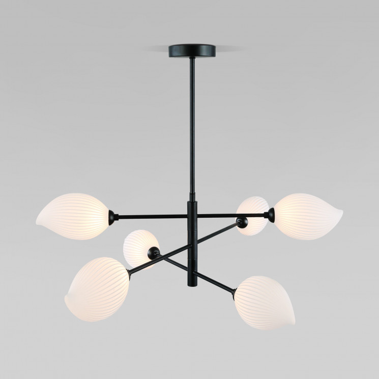 Подвесной светильник с акриловыми плафонами Eurosvet 30189/6 черный Sinki