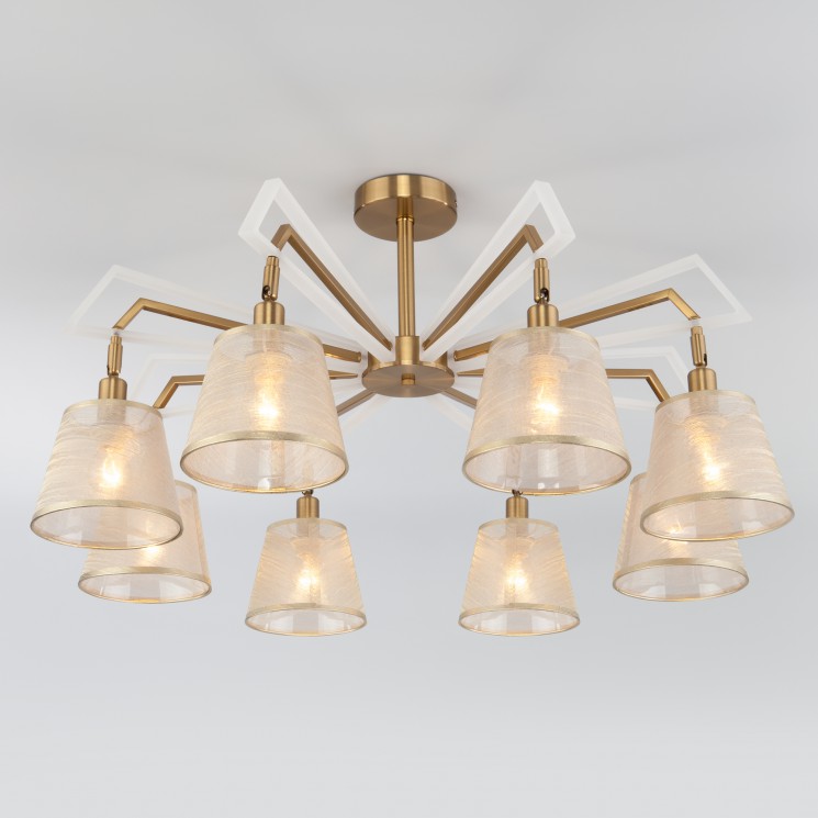 Потолочный светильник  Eurosvet Alicante 60082/8 золотая бронза