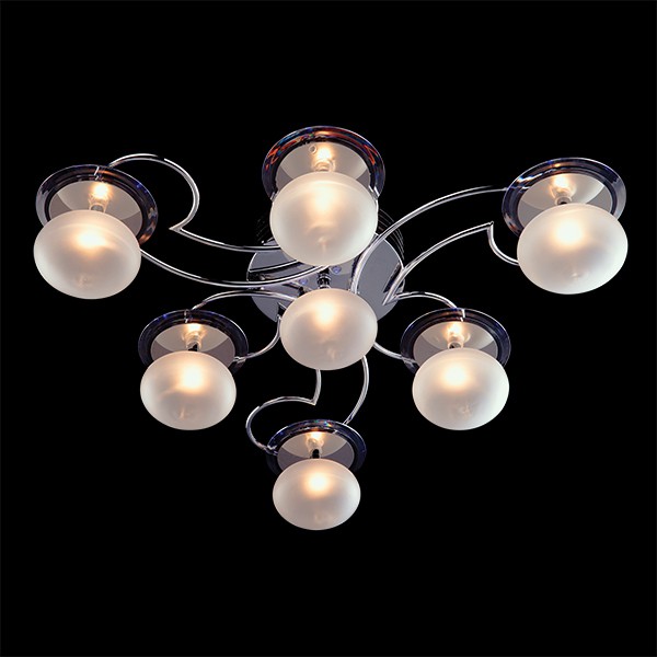 Потолочный светильник  Eurosvet Point 4998/7 хром/синий+ красный+фиолетовый