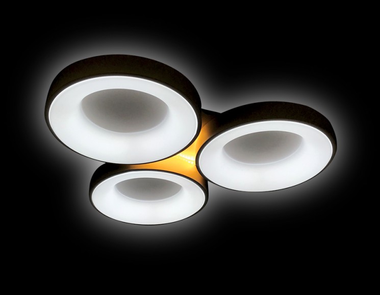 Управляемый светильник Ambrella light FG2071 WH 144W+10W D750*700 ORBITAL GRANULE