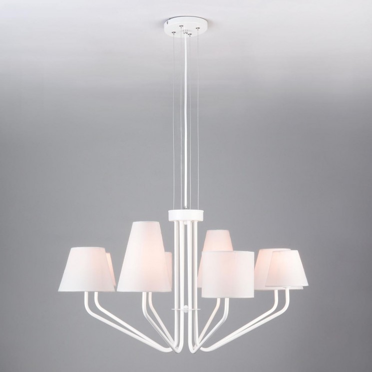 Подвесная люстра Eurosvet 70074/8 белый Ornato