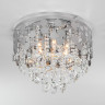 Каскадная люстра Eurosvet 10123/6 хром/прозрачный хрусталь Strotskis Smart (10114/6) Lianna