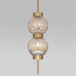 Подвесной светильник Eurosvet 50186/2 латунь Plaza