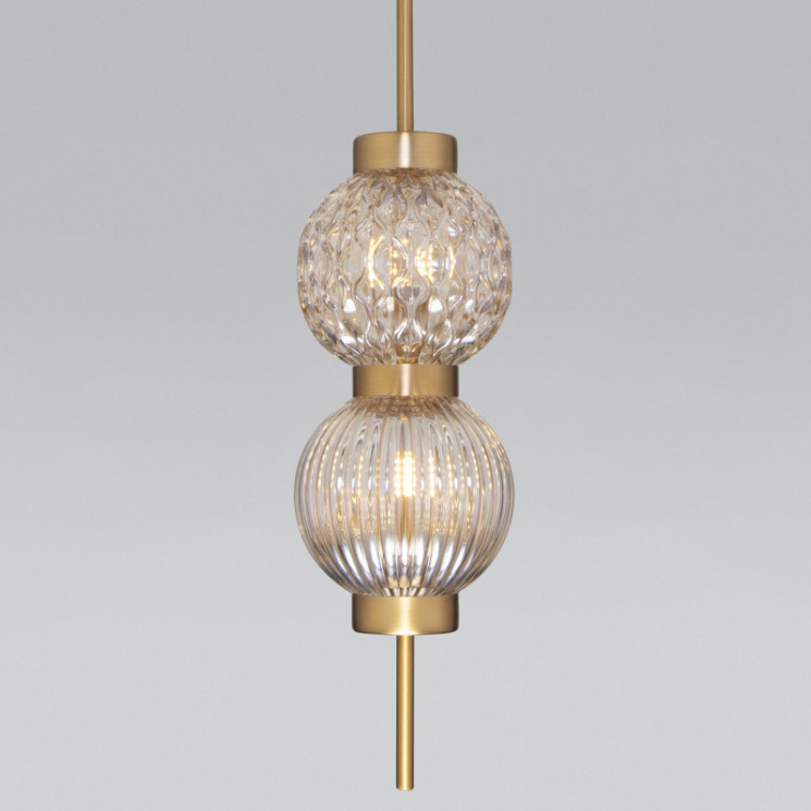 Подвесной светильник Eurosvet 50186/2 латунь Plaza