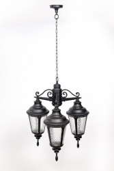 Подвесной уличный светильник YAOHUALUX 79750S/3 Bl MUNICH 2S