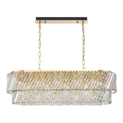 Светильник подвесной ST-Luce латунь/прозрачный E14 14*40W SL6138.303.14 RITZ