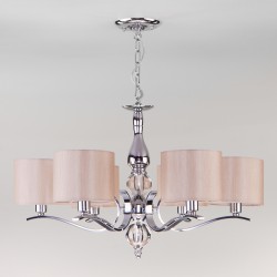 Подвесная люстра с абажурами Eurosvet Shantel 60111/6 хром