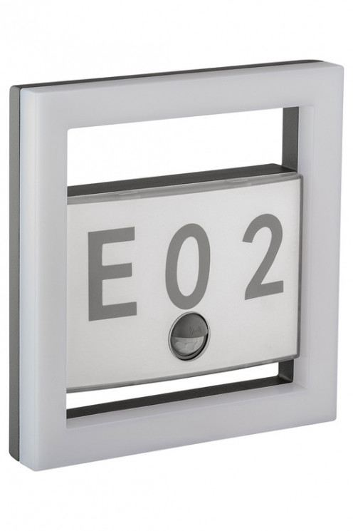 Светильник настенный c датчиком движения Lutec W1943-PiR-3К Gr SIDNEY LED