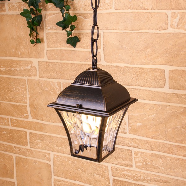 Уличный светильник Elektrostandard Apus H черное золото GL 1009H