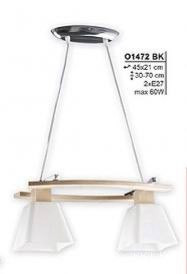 Светильник подвесной 1472 BK Dreno бук 2хЕ27(Ск) 