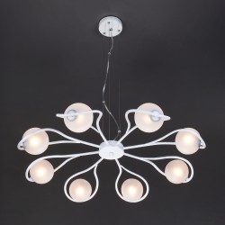 Подвесной светильник Eurosvet 70089/8 белый с серебром Camomile