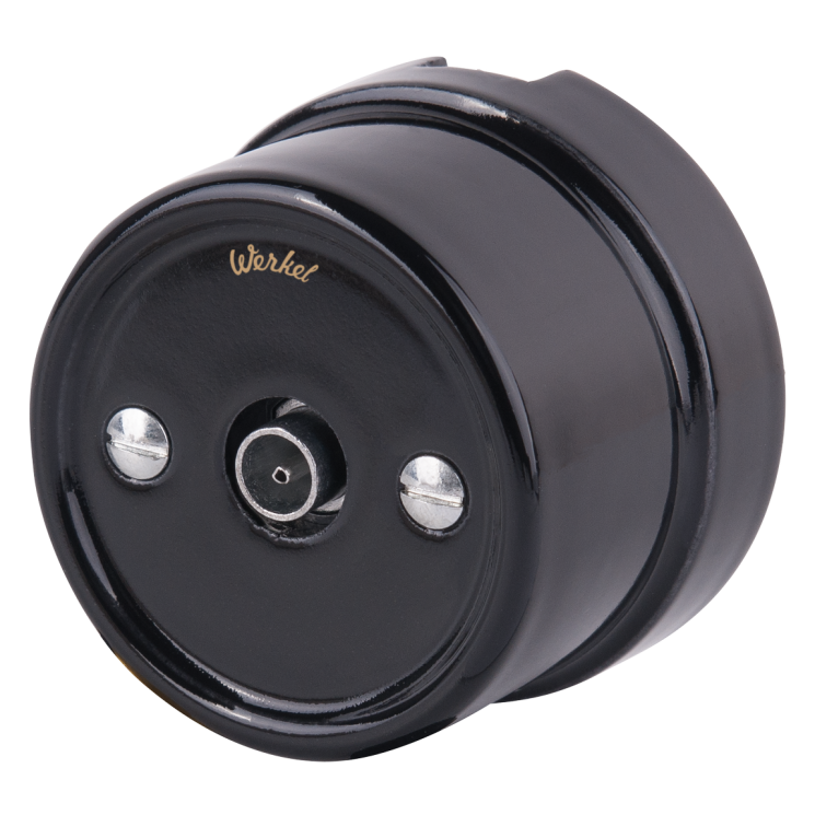 ТВ розетка черный Ретро Werkel WL18-02-05