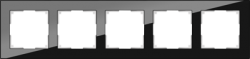 Рамка на 5 постов черный Werkel W0051108 (WL01-Frame-05 Favorit)