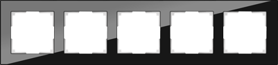 Рамка на 5 постов черный Werkel W0051108 (WL01-Frame-05 Favorit)