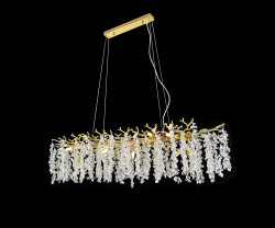 Люстра Kink Light Шарми золото w120*40 h200 G9 14*7W 07879-120D,33