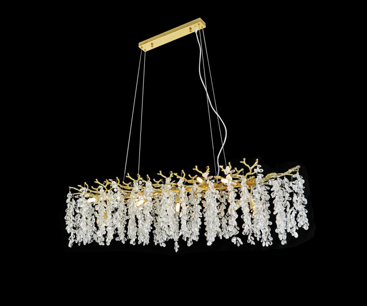 Люстра Kink Light Шарми золото w120*40 h200 G9 14*7W 07879-120D,33