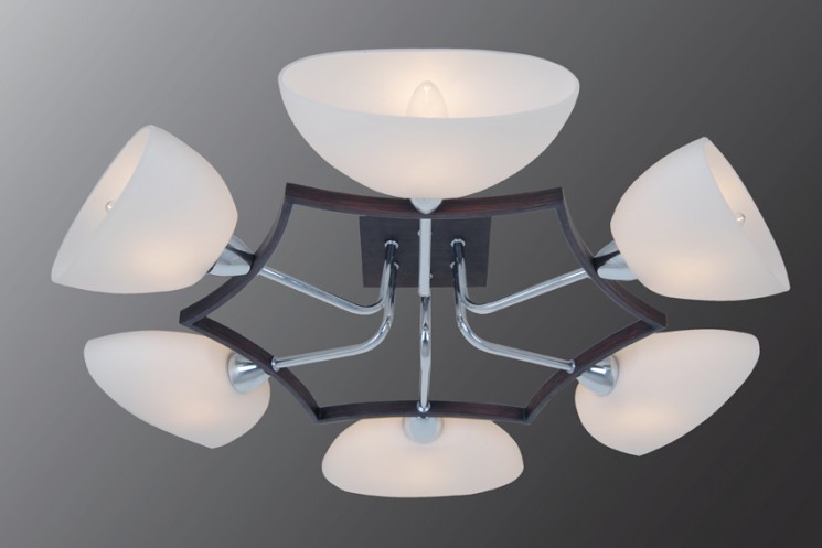 Люстра Максисвет Еврокаркасы 5122A/6 CR+WE(Ск)