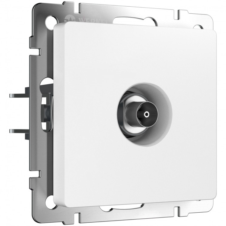 ТВ-розетка оконечная (белый матовый) W1183061 Werkel