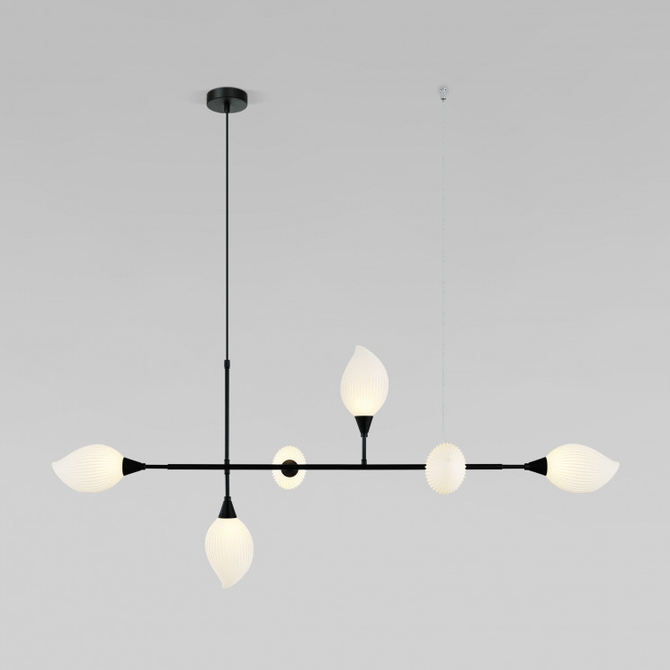 Подвесной светильник с акриловыми плафонами Eurosvet 30188/6 черный Sinki