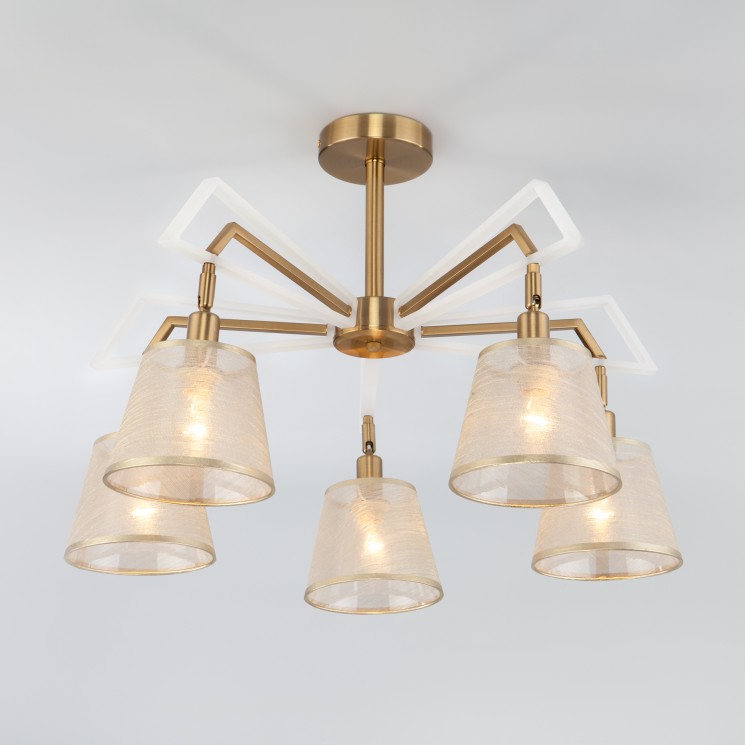 Потолочный светильник  Eurosvet Alicante 60082/5 золотая бронза