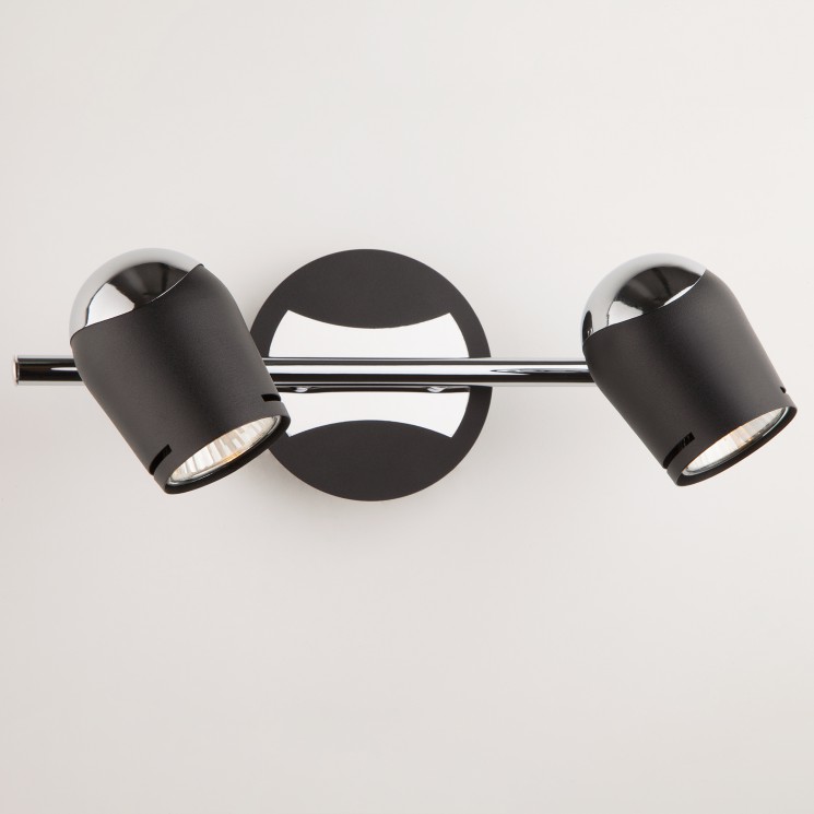 Светильник настенный Eurosvet Middle 20057/2 хром/черный