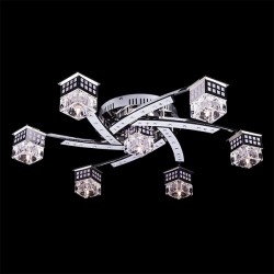 Потолочный светильник  Eurosvet Bakara 4939/7 хром/синий+красный+фиолетовый