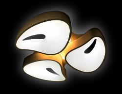 Управляемый светильник Ambrella light FG2083 WH 72+15W D730*690 ORBITAL GRANULE