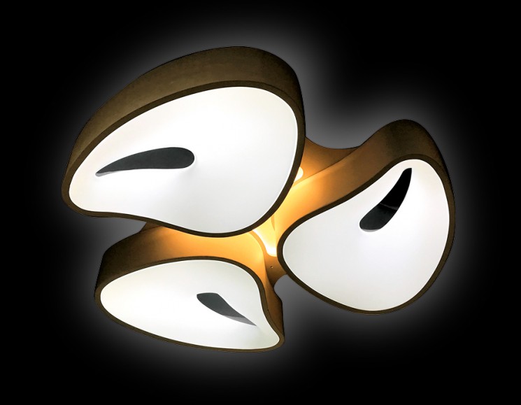 Управляемый светильник Ambrella light FG2083 WH 72+15W D730*690 ORBITAL GRANULE