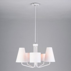 Подвесная люстра Eurosvet 70074/5 белый Ornato