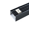 Профиль алюминиевый накладной FERON Линии света с крепежами, черный, 50х35х2000 2 метра CAB257 10370