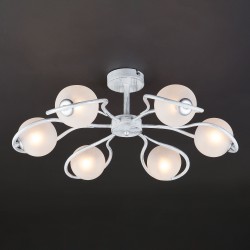 Потолочный светильник Eurosvet 70089/6 белый с серебром Camomile