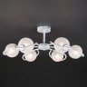 Потолочный светильник Eurosvet 70089/6 белый с серебром Camomile