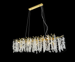 Люстра Kink Light Шарми золото w150*48 h200 G9 16*7W 07879-150D,33