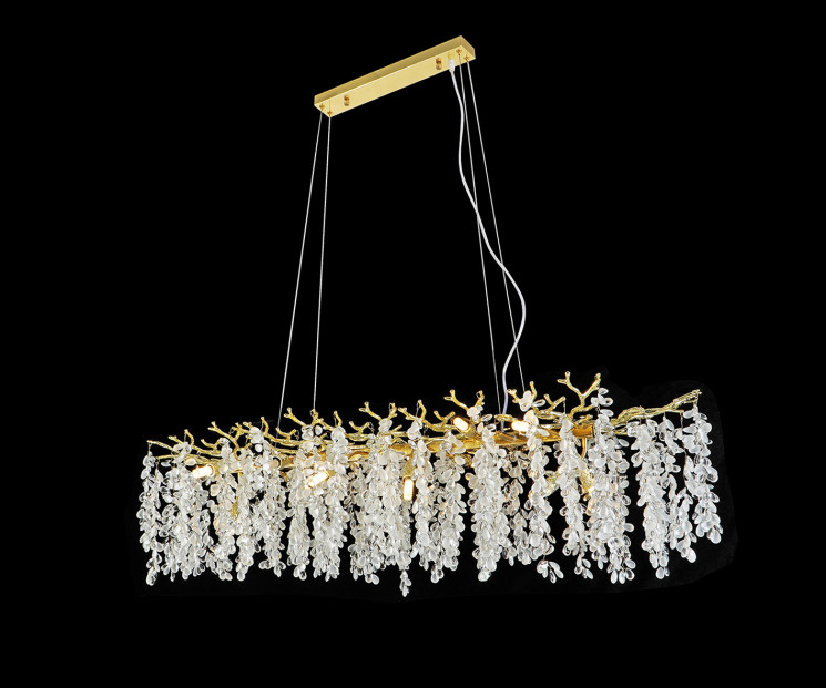 Люстра Kink Light Шарми золото w150*48 h200 G9 16*7W 07879-150D,33