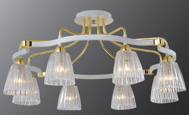 Люстра Максисвет Еврокаркасы 07002/8 GL+WH(Ск)