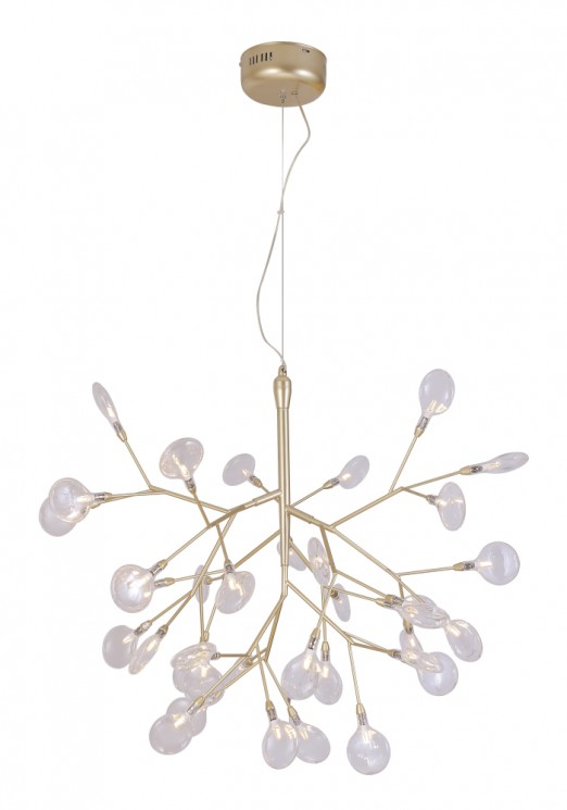 Светильник подвесной Crystal Lux EVITA SP36 GOLD/TRANSPARENT