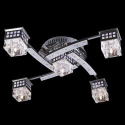 Потолочный светильник  Eurosvet Bakara 4939/5 хром/синий+красный+фиолетовый