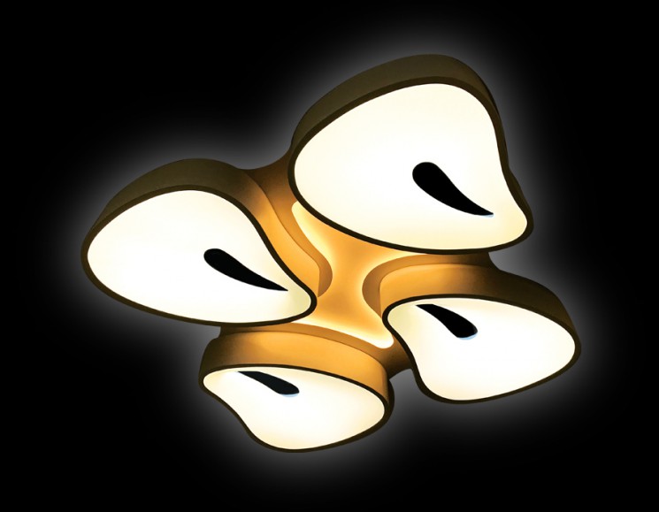 Управляемый светильник Ambrella light FG2084 WH 128W+24W D770*770 ORBITAL GRANULE