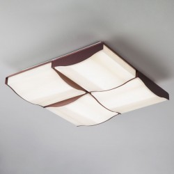 Потолочный светодиодный светильник Eurosvet 90031/4 кофе Relief