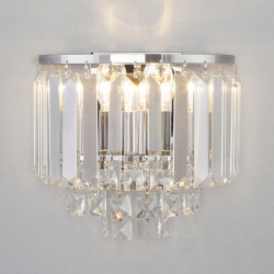Бра Eurosvet 10121/2 хром/прозрачный хрусталь Strotskis (10105/2) Torreta
