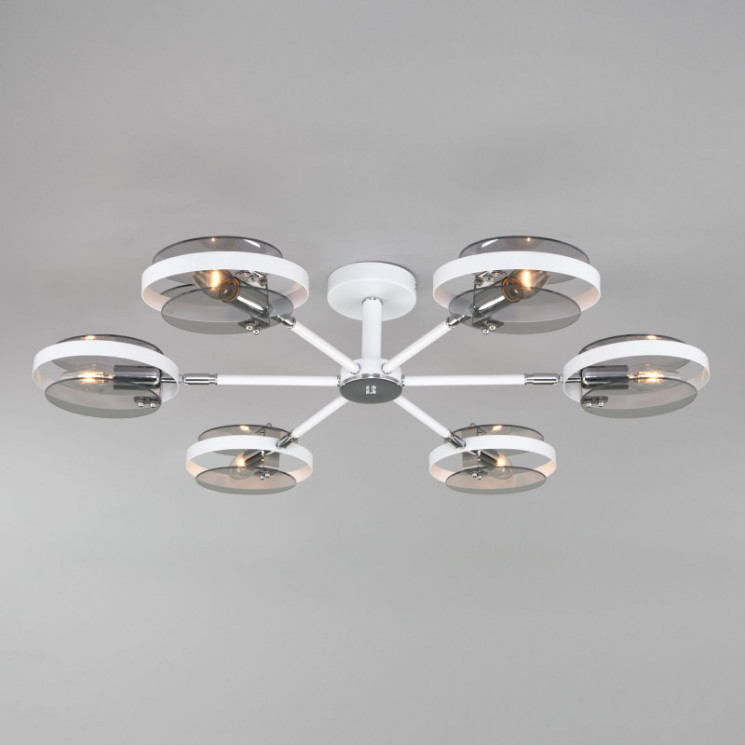 Люстра на штанге Eurosvet 70121/6 белый Gallo