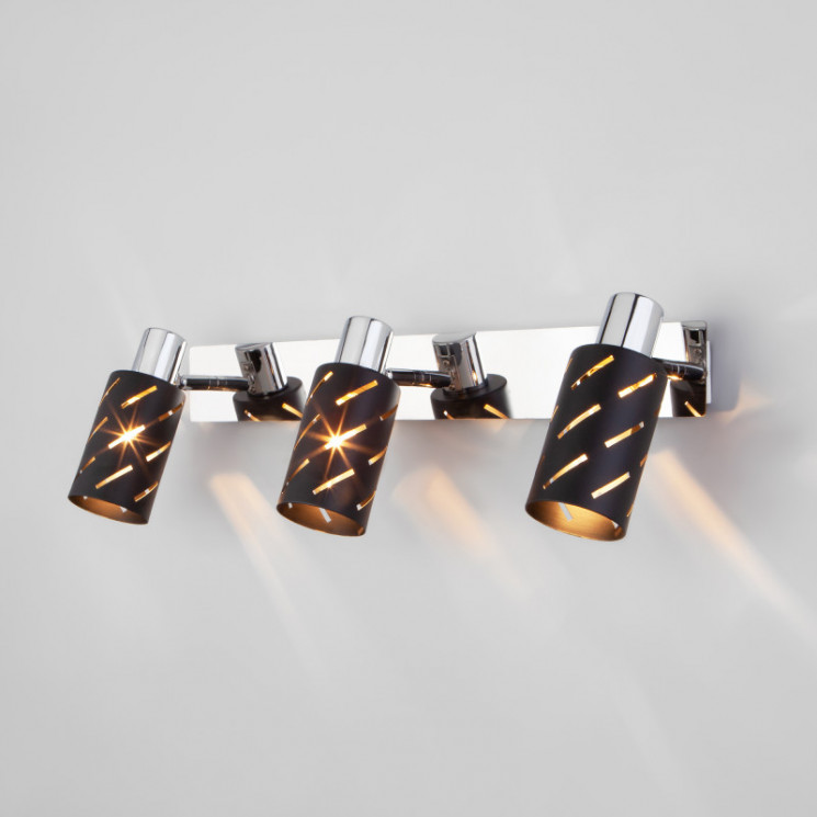 Спот Eurosvet 20090/3 черный/хром Fente