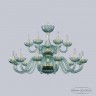 Хрустальная люстра 1310/12+6/360/2d G Bi/Birusa/M-1G Bohemia Ivele Crystal